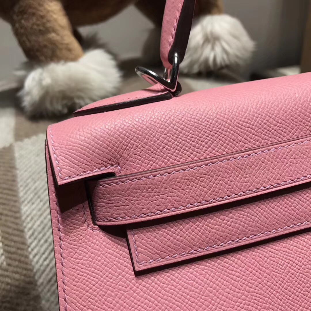 Hermes Kelly 28cm Epsom 1Q Rose Confetti奶昔粉外縫