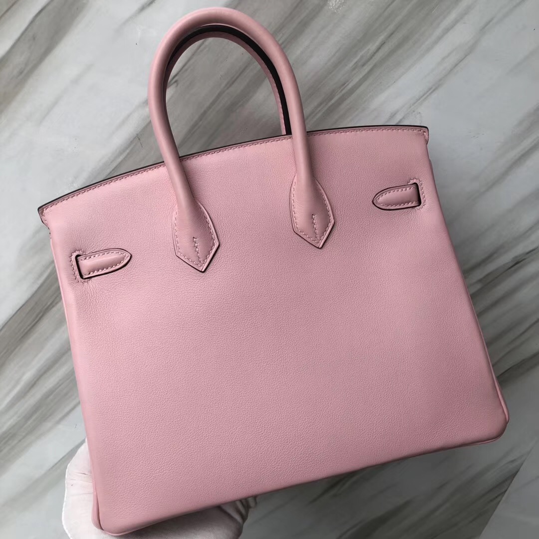 Hermès Birkin Bags 25CM 3Q新粉色 Rose Sakura Swift calfskin