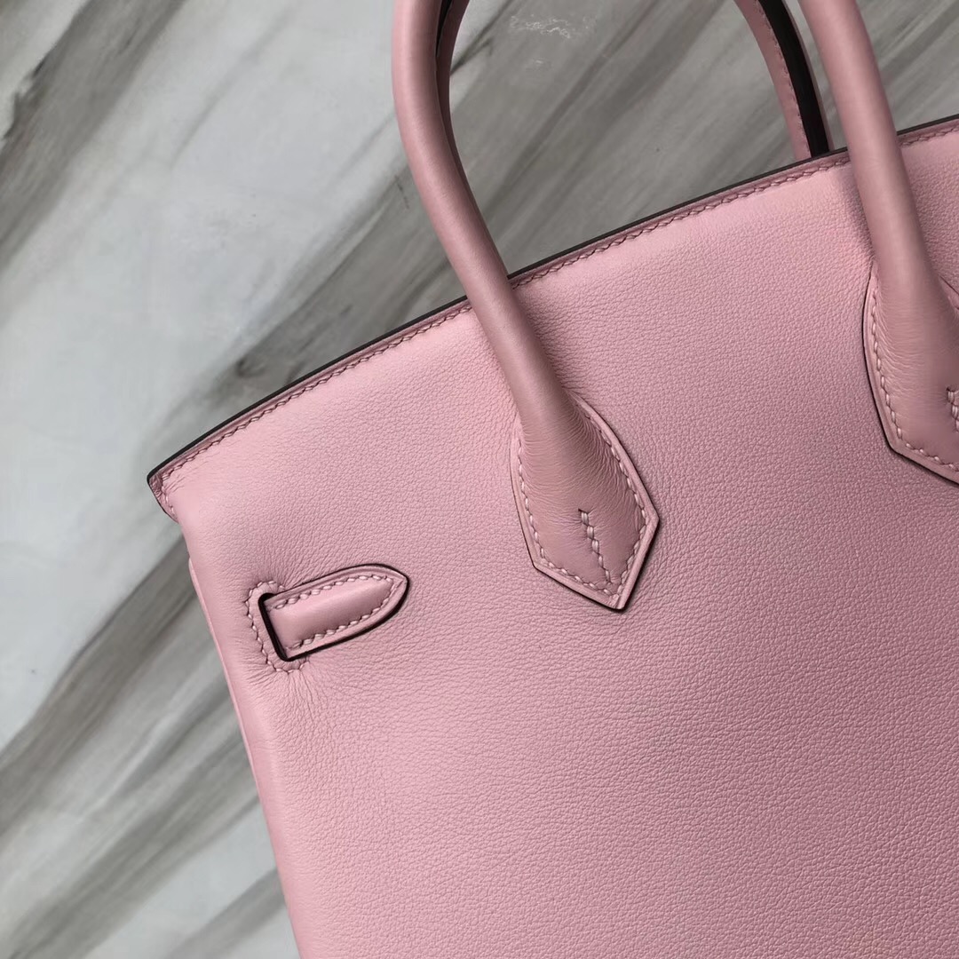 Hermès Birkin Bags 25CM 3Q新粉色 Rose Sakura Swift calfskin