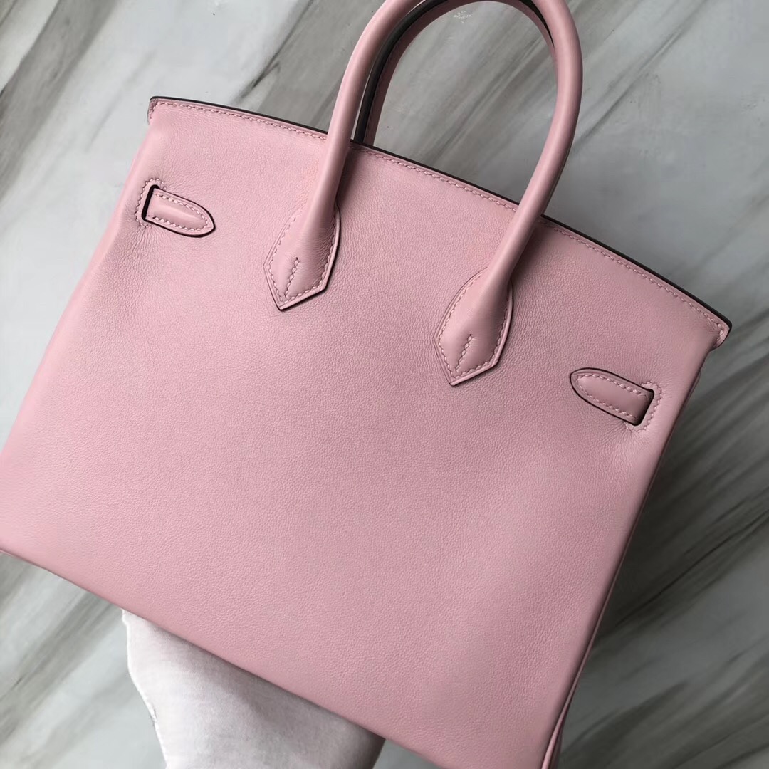 Hermès Birkin Bags 25CM 3Q新粉色 Rose Sakura Swift calfskin