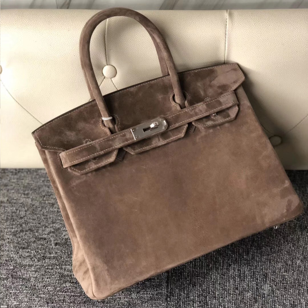 香港深水埗區愛馬仕麂皮鉑金包Hong Kong Hermes Birkin 30cm 羊皮反絨 麂皮