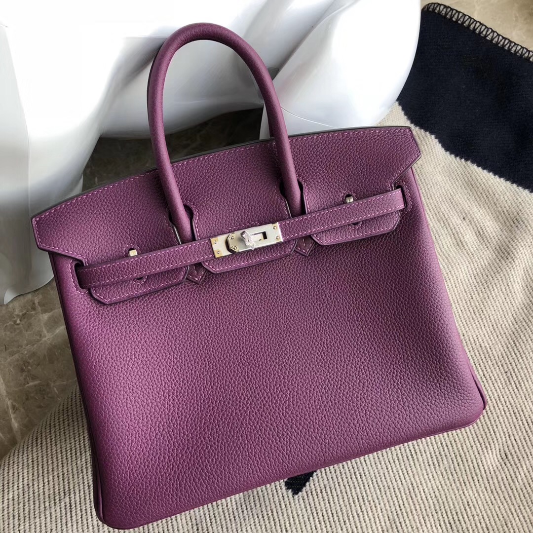 香港西貢區愛馬仕 Hong Kong Hermes Birkin 25cm togo P9海葵紫 Anemone