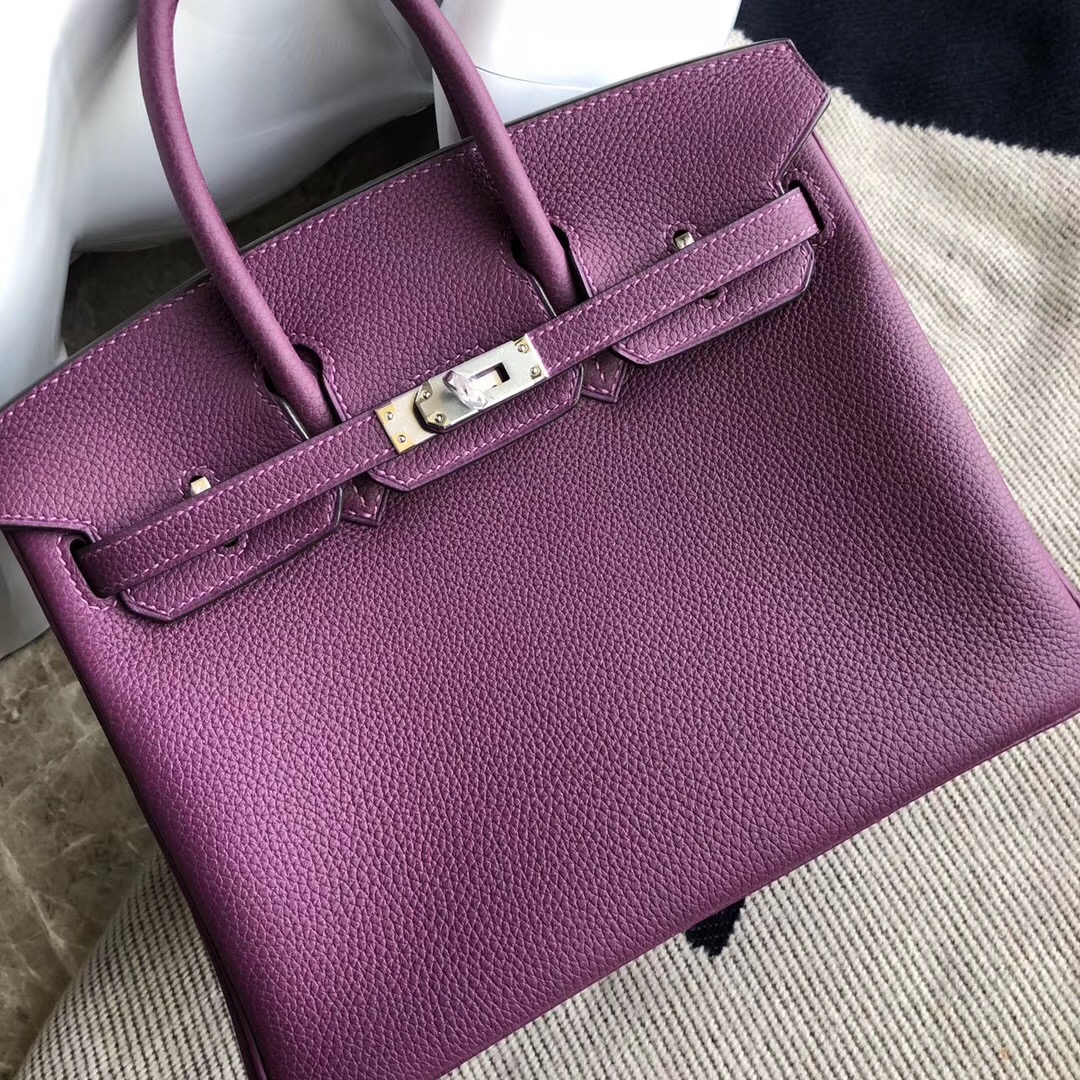 香港西貢區愛馬仕 Hong Kong Hermes Birkin 25cm togo P9海葵紫 Anemone