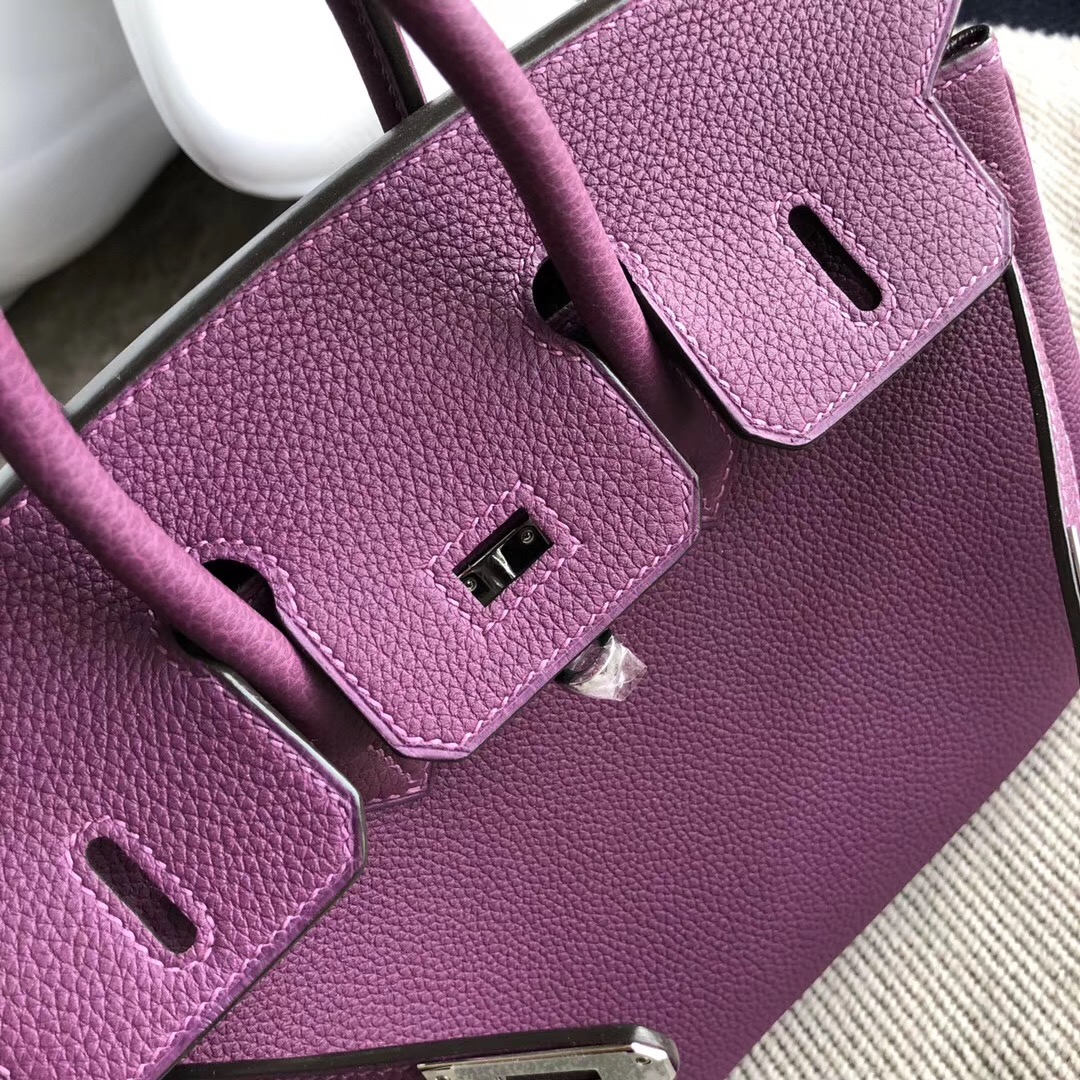 香港西貢區愛馬仕 Hong Kong Hermes Birkin 25cm togo P9海葵紫 Anemone