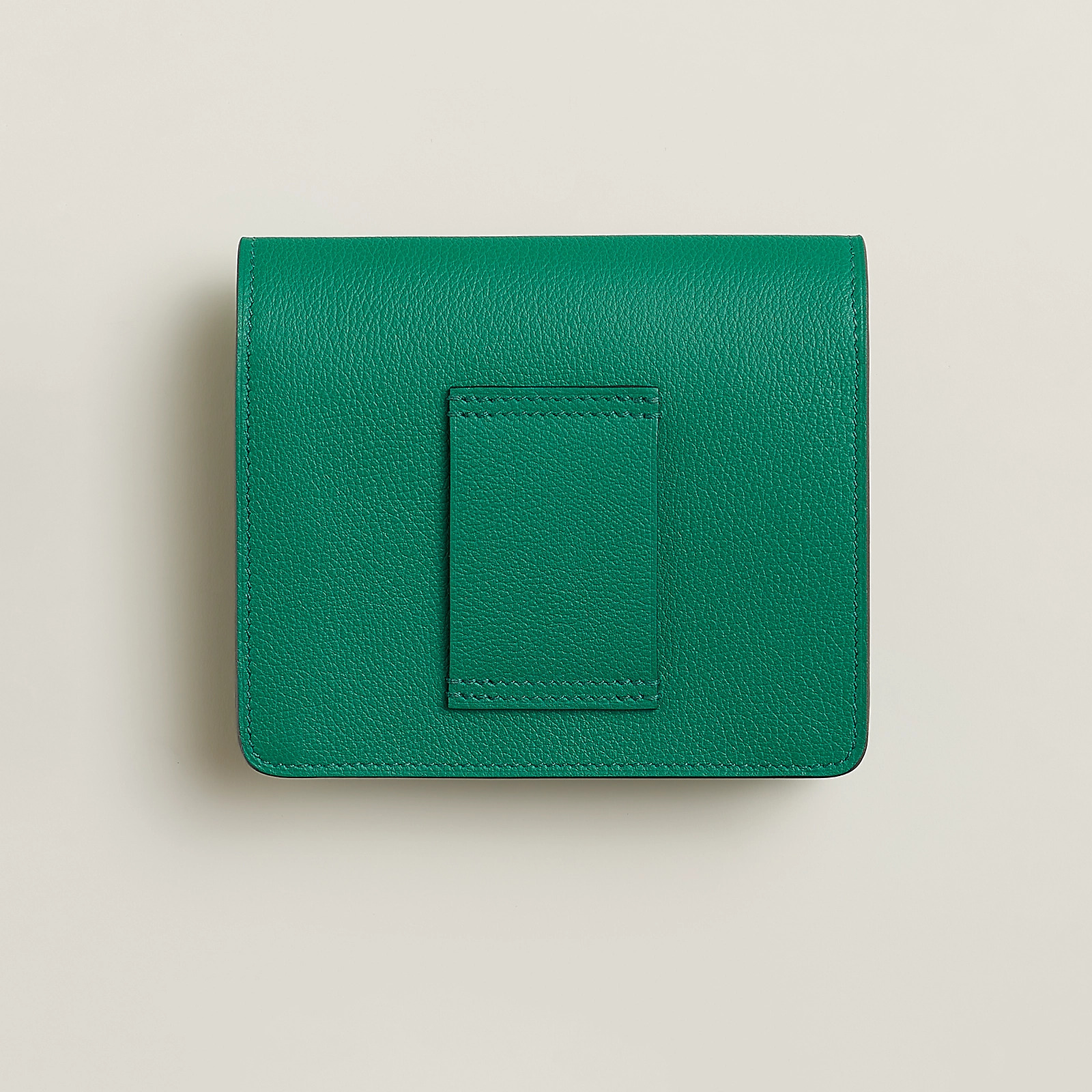 愛馬仕 Hermes Roulis Slim wallet Evercolor 錢包 炫綠色/桑給巴爾藍