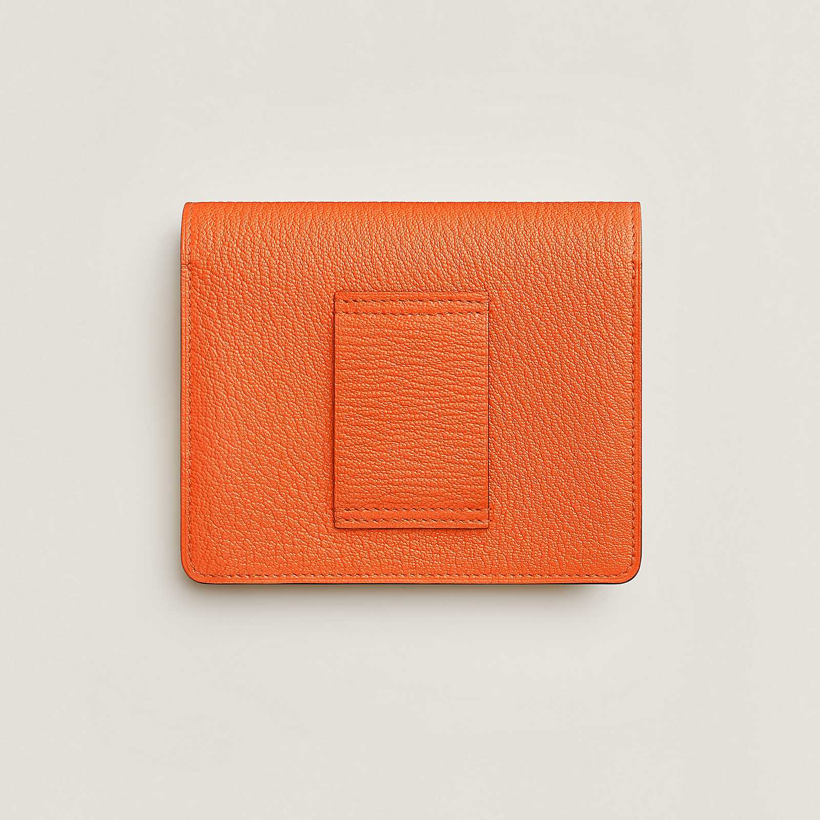 愛馬仕 Hermes Roulis Slim wallet Mysore山羊皮錢包 CK0X 鋁丹橙